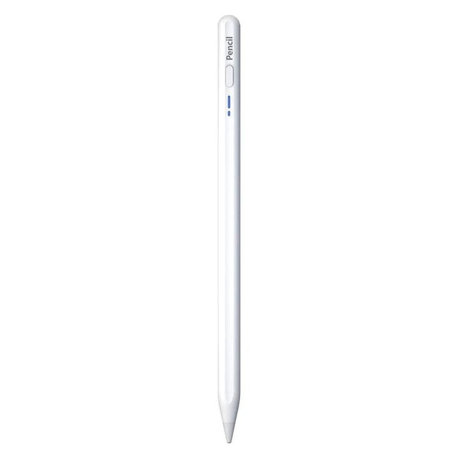 BP16 Universal Stylus Pen for Touch Screens on Phones and Tablets - white aluminum alloy stylus with POM tip for precise note-taking and drawing