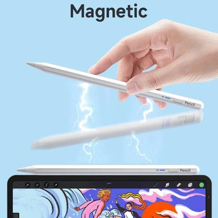 BP16 Universal Stylus Pen for Touch Screens on Phones and Tablets — magnetic aluminum alloy stylus with POM tip for precise drawing, note-taking, and navigation