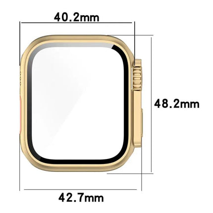 Tempered Film PC Case For Apple Watch 40/41/44/45mm