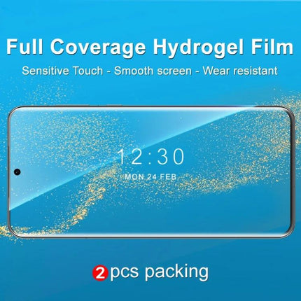 Imak Curved Hydrogel Screen Protector For Smartphone Displays full coverage hydrogel film, ultra-thin 0.15mm, sensitive touch, 2pcs packing