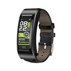 Black + Black Leather Belt