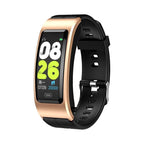 Gold + Black Silicone Strap