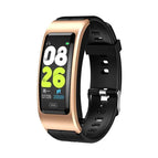 Gold + Black Silicone Strap