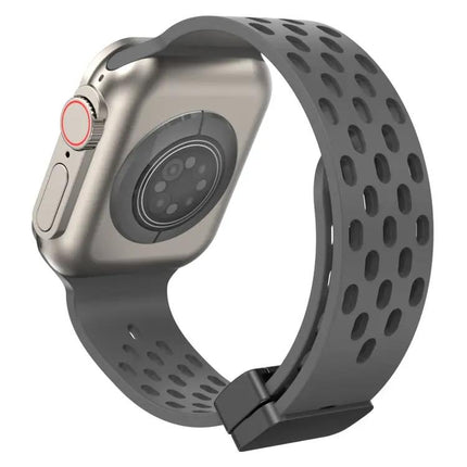 Magnetic Clasp Silicone Apple Watch Band 41mm For Series 7/8