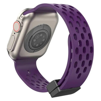 Magnetic Clasp Silicone Apple Watch Band 41mm For Series 7/8
