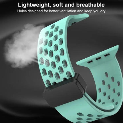 Magnetic Clasp Silicone Apple Watch Band 41mm For Series 7/8