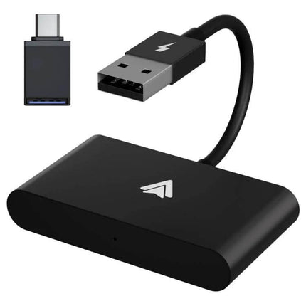 CarPlay Wireless Adapter for Android Smartphones Plug and Play black USB Type-C dongle for wireless CarPlay in-car navigation and music