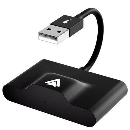 Wireless CarPlay Adapter For Wired CarPlay Systems USB C - black plug-and-play USB-C adapter for converting wired CarPlay to wireless