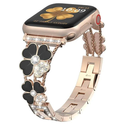 Petal Metal Diamond Replacement Band For Apple Watch 38-45mm