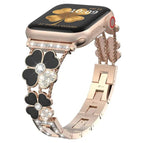 For Apple Watch 42mm / Rose Gold+Black