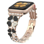 For Apple Watch SE 2023 44mm / Rose Gold+Black