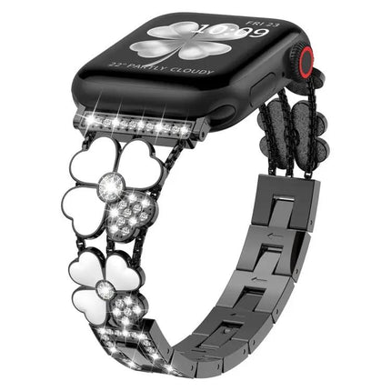 Petal Metal Diamond Replacement Band For Apple Watch 38-45mm