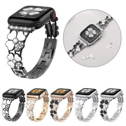 Apple Watch Metal Petal Diamond Replacement Band 38-45mm