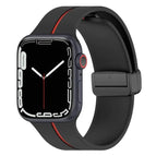 For Apple Watch 8 45mm / Black+Red