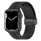 For Apple Watch 7 41mm / Black+Blue