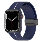 For Apple Watch 5 44mm / Midnight Blue+White