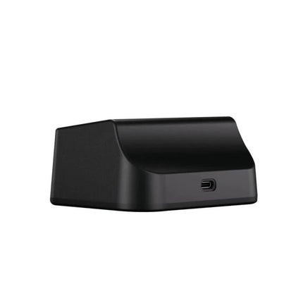 AGM Phone Charging Dock for Everyday Desk Organization - black angled smartphone charging stand with USB-C port