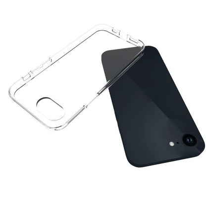 Clear Phone Case For Everyday Protection And Travel Convenience During Commutes And Trips showing clear TPU case beside smartphone for commuters and travelers