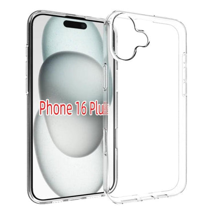 Clear Phone Case For Everyday Protection And Travel Convenience During Commutes And Trips - clear TPU case for Phone 16 Plus, daily travel protection