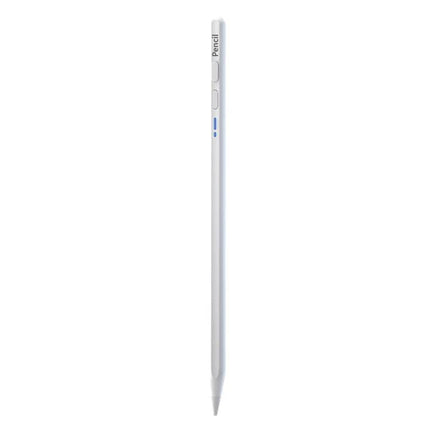 Universal Bluetooth Magnetic Stylus Pen for Touch Screens - sleek silver aluminum alloy stylus with POM nib and magnetic design