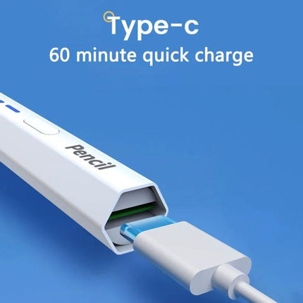 Type-C Charging Universal Bluetooth Stylus Pen for iPads and Android Tablets charging via Type-C quick charge port