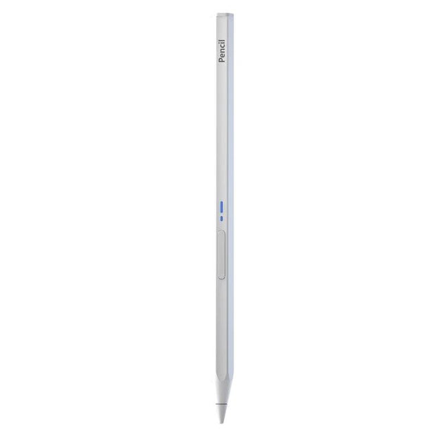 Magnetic Universal Bluetooth Stylus Pen for iPads and Android Tablets sleek silver aluminum alloy stylus with POM nib for precise note-taking and sketching