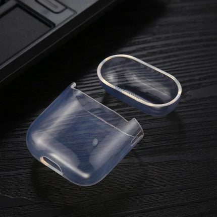 Protective Case for AirPods in Daily Commutes and Activities - Flexible TPU Clear Case Protecting Earbuds From Scratches Dust And Drops