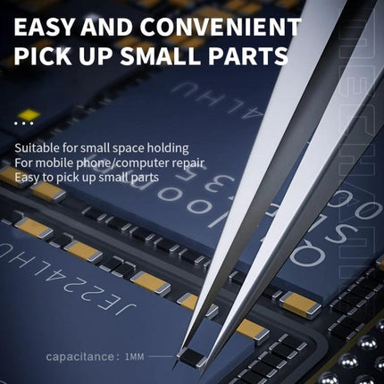 Mechanic Non-Magnetic Pointed Tweezers for Precision Handling picking tiny electronic component on circuit board