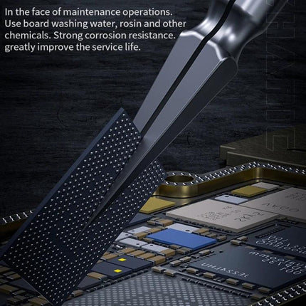 Mechanic Non-Magnetic Pointed Tweezers for Precision Handling picking tiny electronic components on a smartphone motherboard with hand-polished pointed tips
