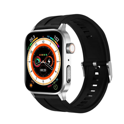 Daily Health Monitoring Smart Watch for Everyday Use - black fitness smartwatch showing heart rate and activity tracking on colorful display