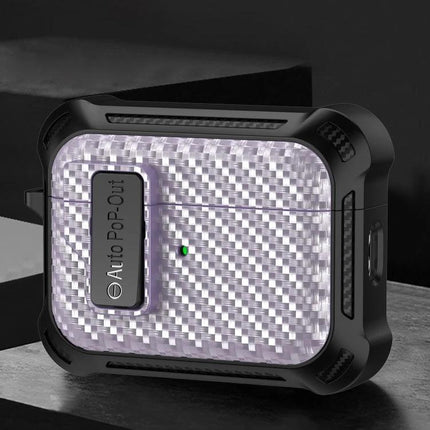 Alpha Case Safeguards Earphones for Daily Outings - durable compact protective earphone case with textured carbon-look surface and quick access