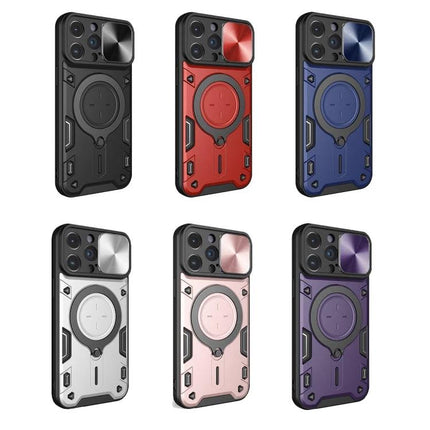 Essential Phone Case for iPhone Everyday Protection — slim TPU+PC rugged magnetic ring case in black, red, blue, silver, pink, purple