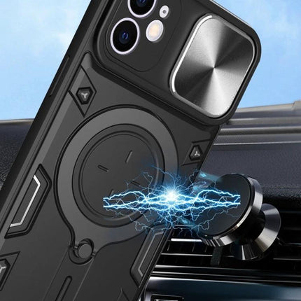 Essential Phone Case, Slim Daily Protection with sliding lens cover and magnetic car mount-ready slim TPU PC design