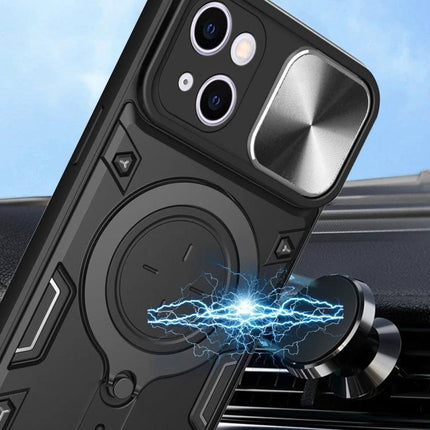 iPhone Case With Sliding Camshield For Everyday Use - durable magnetic holder case protecting camera with sliding shield and magnetic car mount