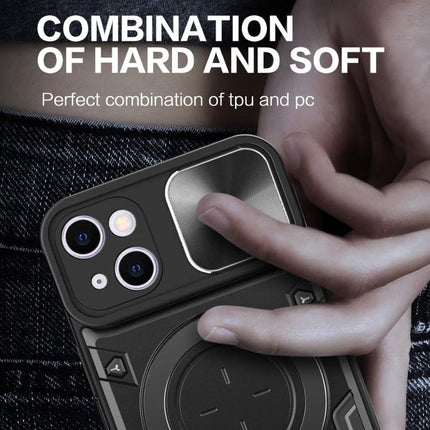 iPhone Case With Sliding Camshield For Everyday Use - durable magnetic holder with sliding camera shield protecting lenses during daily commuting and bag use
