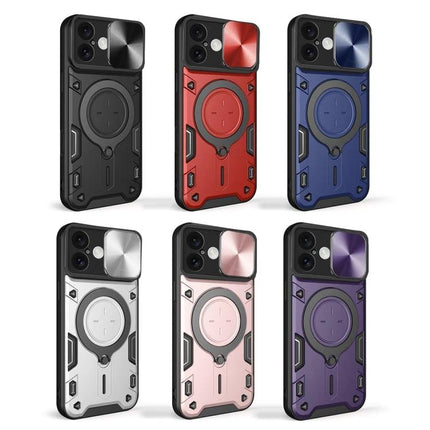 Daily Phone Case For iPhone Everyday On The Go Protection rugged TPU PC case with sliding camera cover shown in six colors