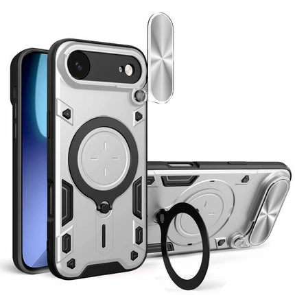 Phone Case for Daily iPhone Protection and Travel Use - slim durable TPU/PC hybrid case with magnetic ring and kickstand for commuting and travel