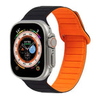 For Apple Watch 7 45mm / Black Orange