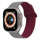 For Apple Watch SE 44mm / Grey Wine Red