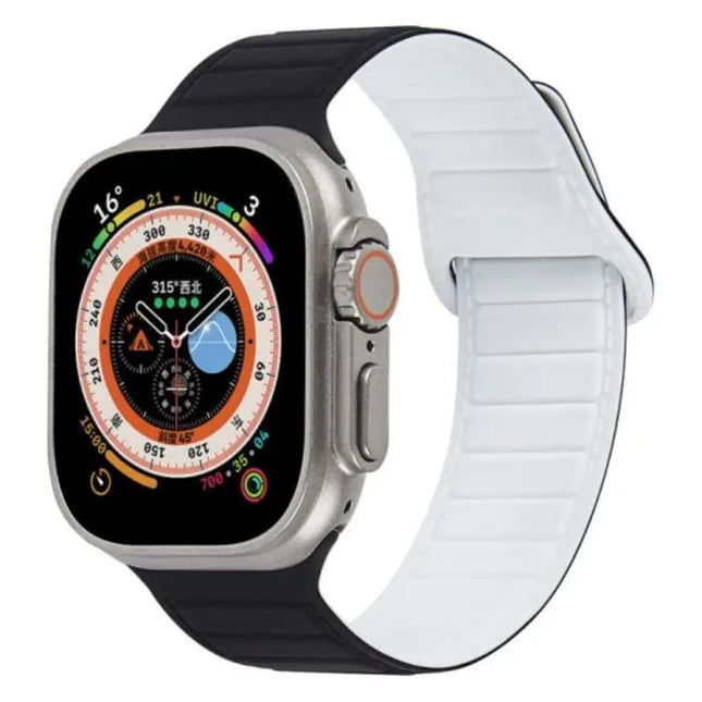 Magnetic Silicone Loop Watch Band For Apple Watch Ultra 49mm