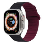 For Apple Watch Ultra 2 49mm / Black Wine Red