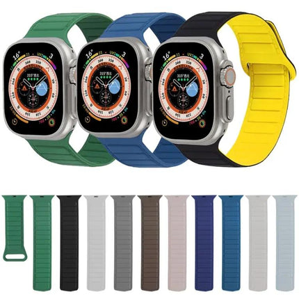 Magnetic Silicone Loop Watch Band For Apple Watch 38mm