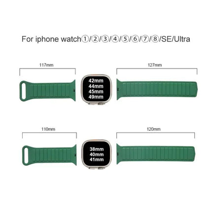 Magnetic Silicone Loop Watch Band For Apple Watch 40mm