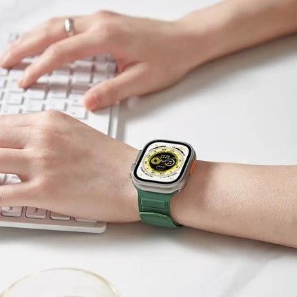 Magnetic Silicone Loop Band For Apple Watch 46mm Comfort Fit