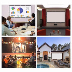 Portable Folding Polyester Projector Screen with Washable Design