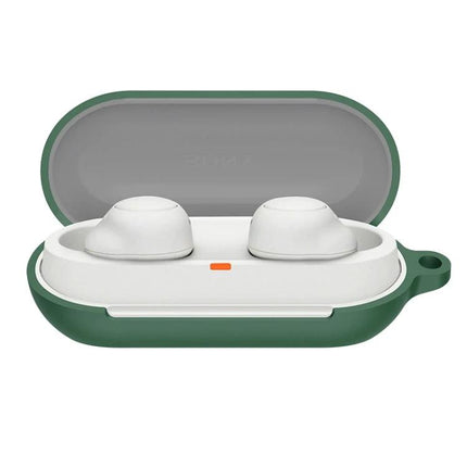 Essential Silicone Case for Sony Earphones on the Go - green 360° protective silicone case for commuting and workouts