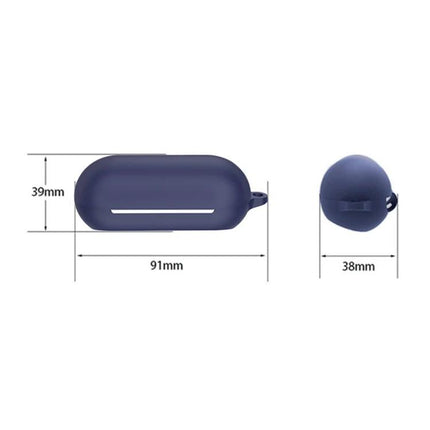Essential Silicone Case for Sony Earphones on the Go - navy silicone protective case with 360-degree coverage, dimensions 91x39x38mm, anti-drop anti-scratch design