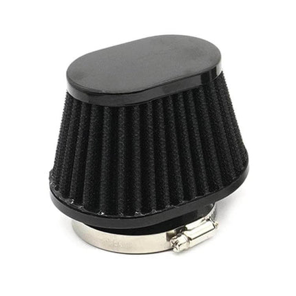 Mushroom Head Air Filter For Car Universal Fit 51mm 55mm 60mm - black pleated mushroom-style intake filter with clamp