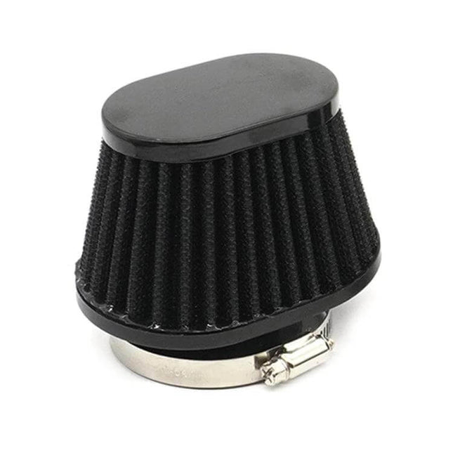 Mushroom Head Air Filter For Car Universal Fit 51mm 55mm 60mm - black pleated mushroom-style intake filter with clamp