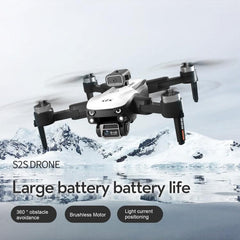 Drone pliable à double objectif sans balai pour photographie aérienne et évitement d'obstacles LS-S2S